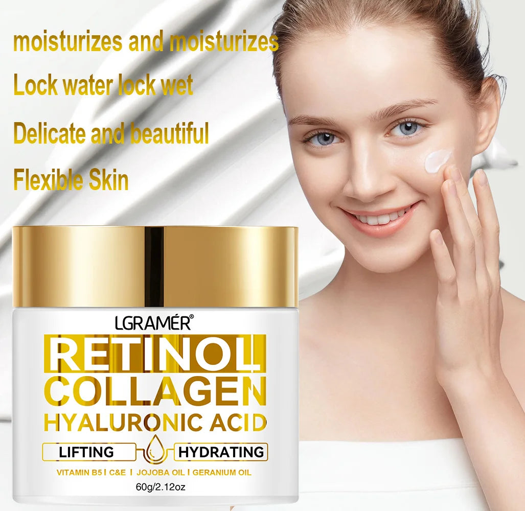 Retinol Anti Aging Face Cream Moisturizing Wrinkle Remover Collagen