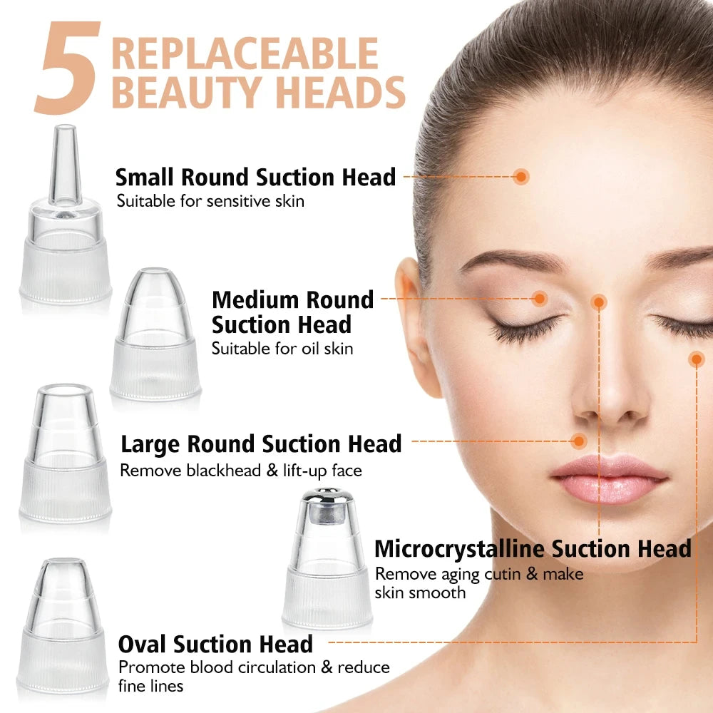 Electric Blackhead Remover Vacuum Cleaner Black Spots Removal Facial