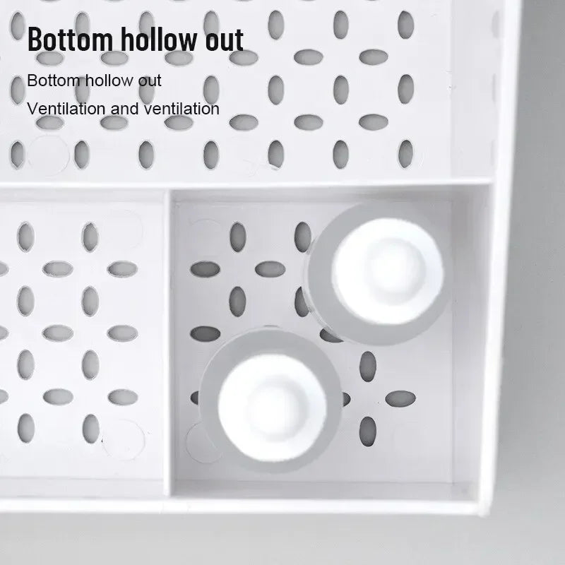 1pc White New Drawer Makeup Storage Box Dormitory Finishing Plastic