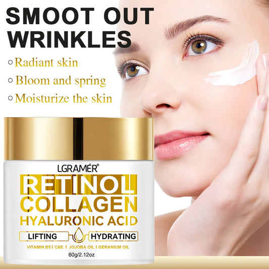 Retinol Anti Aging Face Cream Moisturizing Wrinkle Remover Collagen